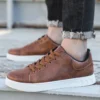 Trend Leder Freizeitschuhe für Männer Günstige braune Herrenschuhe Sale Bequeme Skateboardschuhe Mann Urban Sneaker Zapatillas Homme 3