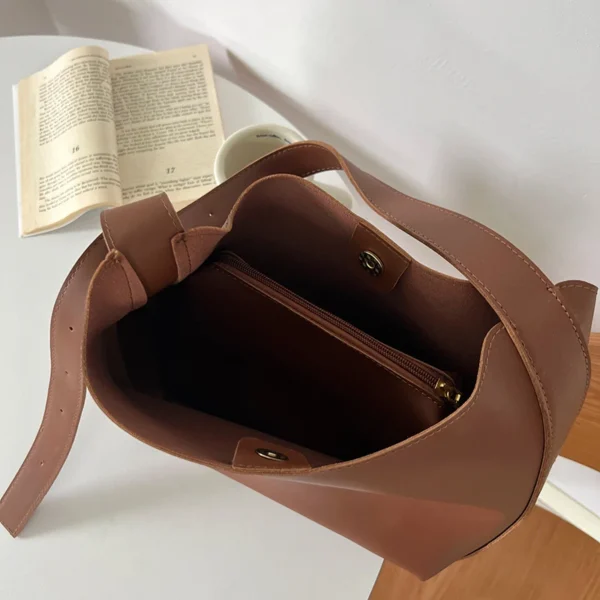 1Pcs Alle-Spiel Frauen Schulter Tasche Solide Mode Handtasche Umhängetasche frauen Minimalistischen PU Leder Tasche Für arbeit 6