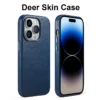 Echt ledertasche für iPhone 14 Pro Max Echt haut Luxus Telefon Rückseite für iPhone 13 Pro Geschäfts leute