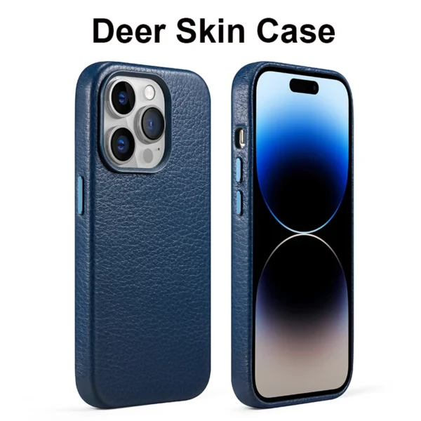 Echt ledertasche für iPhone 14 Pro Max Echt haut Luxus Telefon Rückseite für iPhone 13 Pro Geschäfts leute