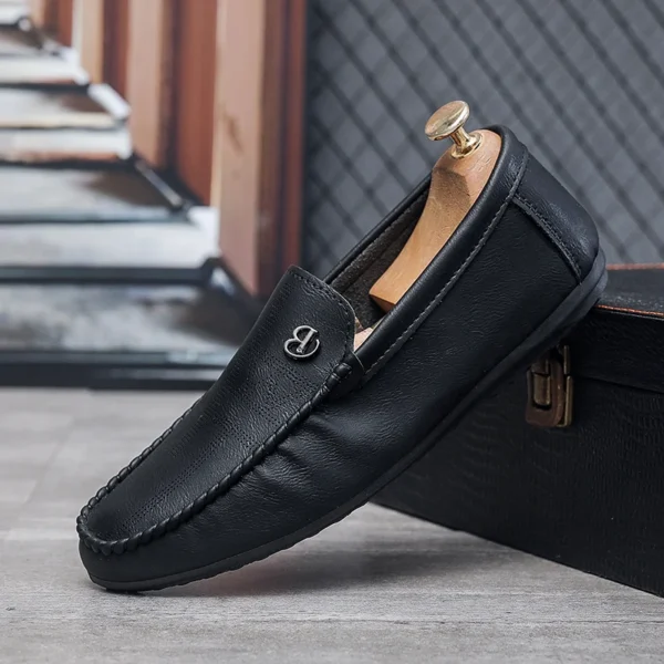 Männer Casual Schuhe Aus Echtem Leder Luxus Marke Männer Müßiggänger Italienischen Mokassins Atmungsaktive Slip auf Männer Fahren Schuhe Chaussure Homme 2