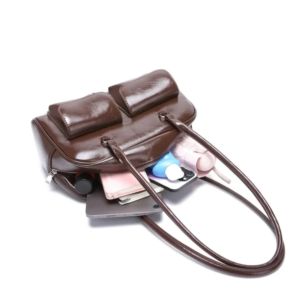 Modische Achseltasche, hochwertige, vielseitige Handtasche, Nischendesign, Damen-Umhängetasche, Retro-Geldbörsen und Handtaschen aus Pu-Leder 5