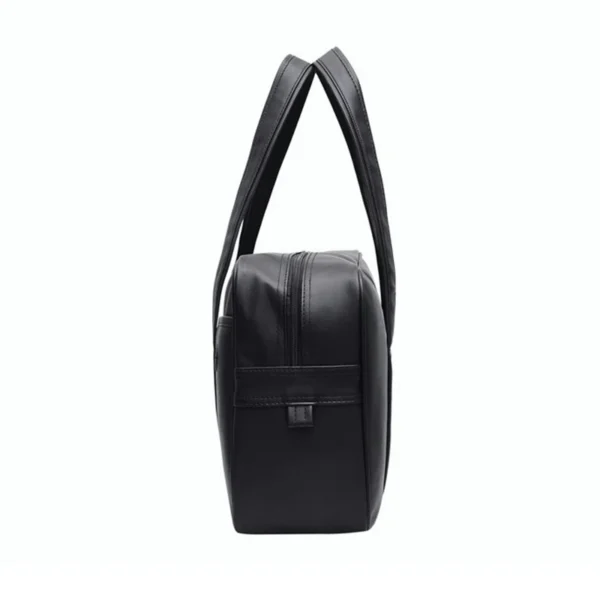 Student JK Handtasche, wasserdicht, PU-Leder, einzelne Schulter-Uniform-Tasche für Männer und Frauen, offizieller Dokument-Pendler-Rucksack 3