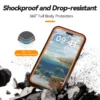 TELESIN IP68 Wasserdichte Hülle für IPhone 15 15 Pro 15 Pro Max Telefon Fallsichere Abdeckung Tauchen Unterwasser Schwimmen Outdoor Schutz 4