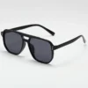 Frauen Männer quadratische Sonnenbrille Retro Polygon Sonnenbrille weibliche schwarze Vintage Mode Damen Oculos de Sol Doppels trahl Brille 6