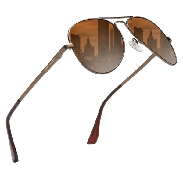 KINGSEVEN Männer Pilot Sonnenbrille Polarisierte Anti-UV400 Männliche Gläser Angeln Fahren Brillen Oculos de sol 2