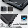 NILLKIN Magic Keyboard für Samsung Galaxy Tab S10+ Hülle Hintergrundbeleuchtung Tastatur für Samsung Tab S9/S9 Plus Hülle mit Len-Schutz 2