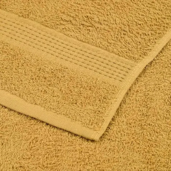 2 Stück goldene Badetücher 100 x 150 cm, 360 g/m2, 100 % Baumwolle 6