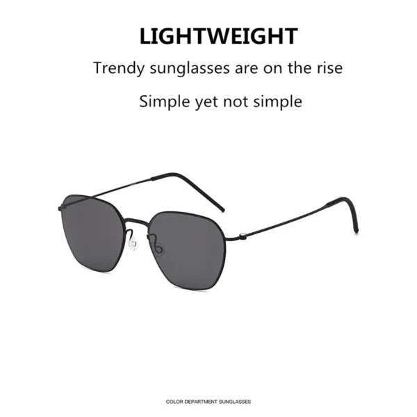 TAG Hezekiah Dänisches Design Sonnenbrille Männer Ultraleichte Titan Klassische Sonnenbrille Frauen Im Freien Fahren UV400 quadratische Sonnenbrille 3
