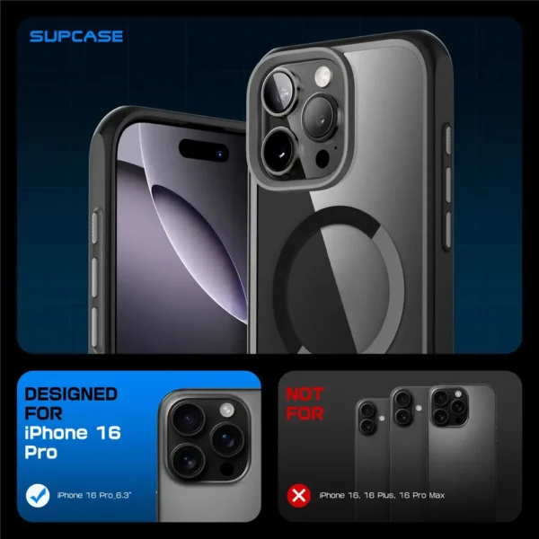 For iPhone 16 Pro Case mit Kameras teuerung Capture Button Suppcase Ab Mag Serie schlanke schützende magnetische Magsafe Telefon Fall 3