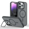 Luxury Magnetic Shockproof Phone Case For iPhone 16E16 15 14 13 mini 12 11 Pro Max Plus Funda Stand Glass Lens Protection Cover 2