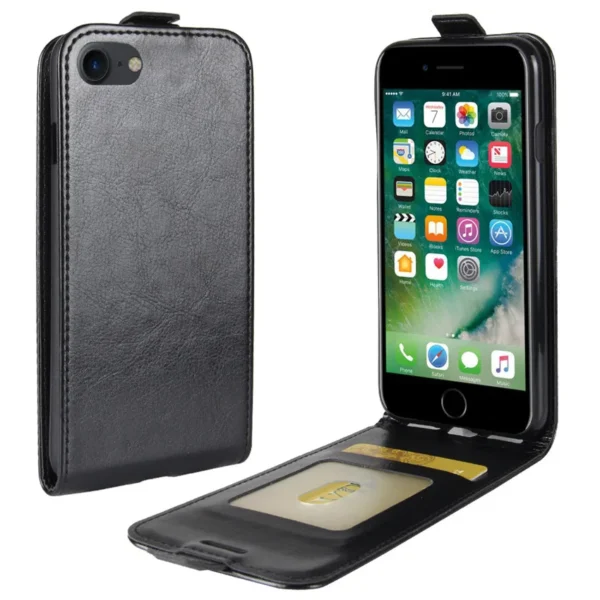 Für iPhone SE 2020 Fall Flip Fall Für iPhone 16 15 14 pro max 13 Pro 2022 14 Pro Vertikale Brieftasche Ledertasche Für iPhone 8 plus 5