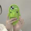 3D niedlichen Cartoon Handy hülle für iPhone 15 14 13 12 Mini 11 Pro max x xr xs 6 7 8 plus weiche Silikon Stoßstange stoß feste schwarze Abdeckung 3