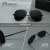 KINGSEVEN Männer Pilot Sonnenbrille Polarisierte Anti-UV400 Männliche Gläser Angeln Fahren Brillen Oculos de sol 5