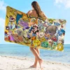 Süße p-pokemones-Cartoon Anime Charakter Mikro faser Decke schnell trocknende Strand tücher übergroße super saugfähige Pool Handtuch 2