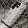 100 % echtes Leder Hülle für Samsung Galaxy S25 S24 Ultra S21 S22 S23 FE S24Plus S25Plus Note 20 Ultra A54 A53 A55 5G 3