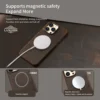 LANGSIDI für Magsafe Hülle für iPhone 15 16 Pro Max, Retro-Luxus-Vollnarbenleder, echtes geöltes PULL-UP-Leder, magnetische Abdeckung 6