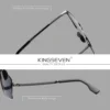 KINGSEVEN Klassische Sonnenbrille Männer Rechteck Legierung Rahmen Gläser Polarisierte UV400 Casual Trendy Fahren Brillen 5