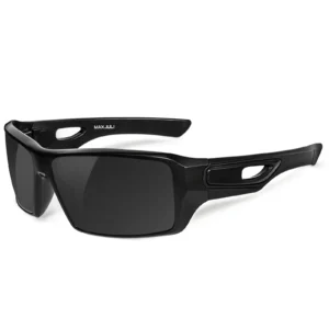 MAXJULI Polarisierte Sport-Sonnenbrille zum Umwickeln für große Köpfe, Herren und Damen, UV400-Schutz, Sonnenbrille 8232