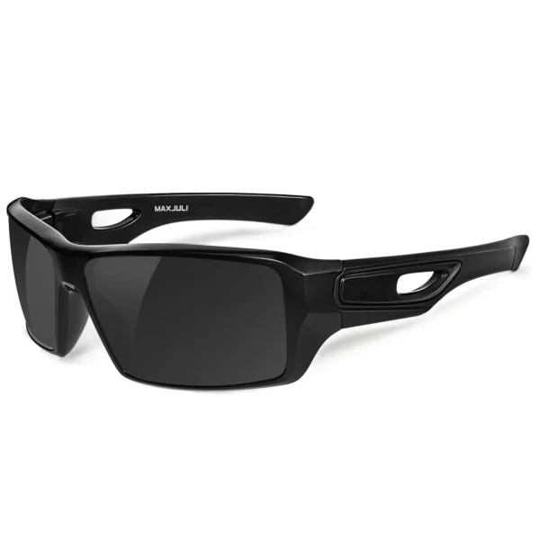 MAXJULI Polarisierte Sport-Sonnenbrille zum Umwickeln für große Köpfe, Herren und Damen, UV400-Schutz, Sonnenbrille 8232