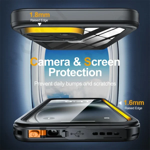 IP68 wasserdichte Hülle für iPhone 16 15 14 13 12 11 Pro Max XR XS Plus 2024 Metall Aluminium Schwimmen Telefon Luxus Unterwasser Abdeckung 6