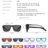 ZENOTTIC Polarisierter Sonnenbrillen-Schatten für Damen und Herren, leichter TR90-Rahmen, UV400-Schutz, quadratische Sonnenbrille 2024 2025 5