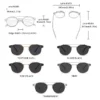 GCV Doppelschicht-Sonnenbrille mit abnehmbaren Gläsern, die Blu-Ray-Brille, Acetat, Gothic, Retro, Steampunk, polarisiert, für Herren und Damen 5