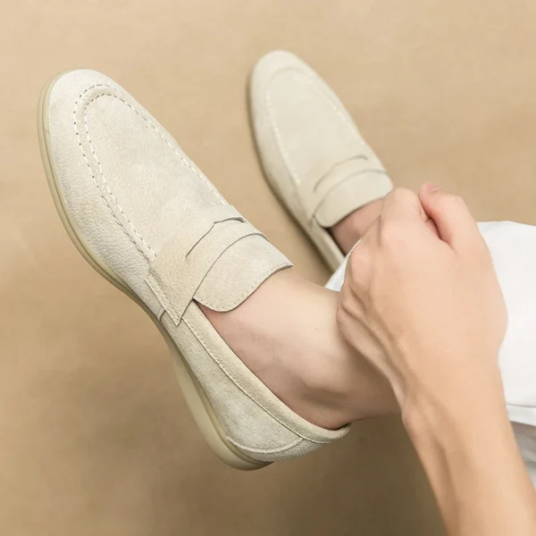 Slip-on Loafer für Männer Weiche Fahren Mokassins Hohe Qualität Wohnungen Männliche Wanderschuhe Wildleder Casual Loafer Sommer männer Schuh 2