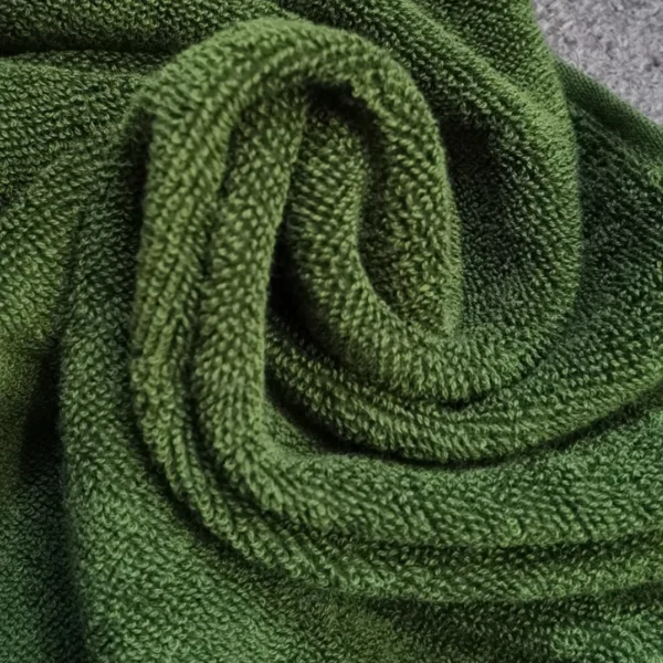 3-teiliges grünes Baumwollhandtuch-Set, 2-teiliges Handgesichtstuch, 34 x 74 cm und übergroßes Badetuch, 70 x 140 cm, Geschenk-Duschhandtücher, Weihnachtshandtücher 3