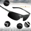 VEITHDIA Sonnenbrille männer Marke Designer Radfahren Sport Polarisierte UV400 Objektiv Outdoor Sonnenbrille Fahren Brillen Für Männlichen 6501 5