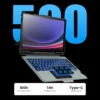 NILLKIN Magic Keyboard für Samsung Galaxy Tab S10+ Hülle Hintergrundbeleuchtung Tastatur für Samsung Tab S9/S9 Plus Hülle mit Len-Schutz 6