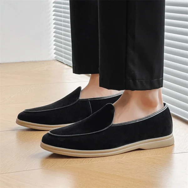 Mode Herren klassische britische Stil Slipper Mokassins Männer Freizeit schuhe Wildleder Herren Herren leichte bequeme Fahr wohnungen 6