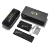 GCV Doppelschicht-Sonnenbrille mit abnehmbaren Gläsern, die Blu-Ray-Brille, Acetat, Gothic, Retro, Steampunk, polarisiert, für Herren und Damen 6