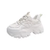 Frauen Neue Mode Plattform Sport Schuhe Frauen Sommer Schwarz Casual Chunky Turnschuhe Frauen Mesh Leder Plattform Schuhe 5