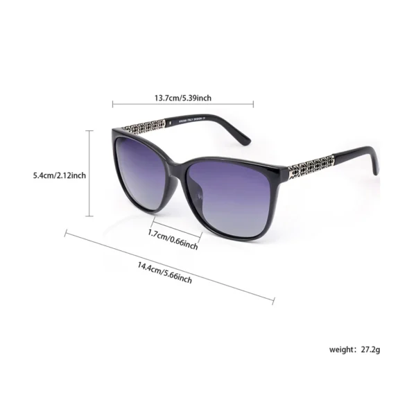 Die neue modische polarisierende Sonnenbrille mit TR-Memory-Rahmen für Damen sind einzigartig gestaltet, um UV 400-Strahlen zu schützen 6