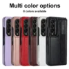 PU-Leder-Geldbörsen-Handyhülle für Samsung Galaxy Z Fold 6, 5, 4, 3, Fold 5, Fold 4, Fold, 65G, Stiftschlitz, Kartenhalter, stoßfeste Standabdeckung 6