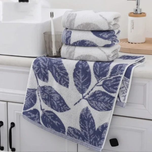 1/2/4 stücke Blatt Gesichts tuch saugfähig haut freundlich Haushalt täglichen Gebrauch Erwachsenen Handtuch Gesicht Baumwoll handtuch 35*75cm(13.78*29,53 Zoll) 2