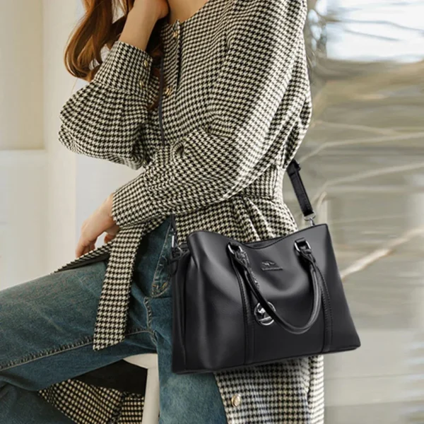Echte Marke Luxus Designer Frauen Taschen Hohe Qualität Leder Schulter Umhängetasche Messenger Tote Tasche Große Handtasche Geldbörsen 2