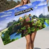 Minecraft Ghast Fireball Strandtuch für Kinder, personalisiertes Badetuch, Pooltuch, Urlaubsgeschenk, Picknicktuch, Party-Geschenk 3