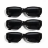 20PCS Vintage Schwarz Quadrat Sonnenbrille Frau Luxus Marke Kleine Rechteck Sonnenbrille Weibliche Gradienten Klar Spiegel Oculos De Sol 3