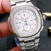 Beste Qualität Mode Sport Männer Quarz Chronograph Saphir Uhr Rose Gold Silber Blau Schwarz Dual Time Stoppuhr Edelstahl 3