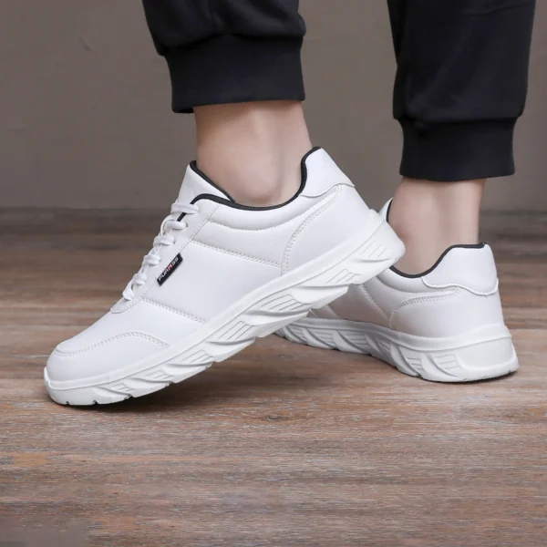 Männer Schuhe Weiche Mokassin Schuhe Bequeme Casual Schuhe für Männer Solide Schwarz Weiß Walking Männer Turnschuhe Schuhe Plus Größe 39-46 3