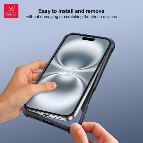 Xundd Hülle für Samsung Galaxy S25 Ultra S25 Plus S24 Ultra, magnetische Hülle mit Halterung, PC + TPU, klare Abdeckung für Samsung S25 Ultra 4