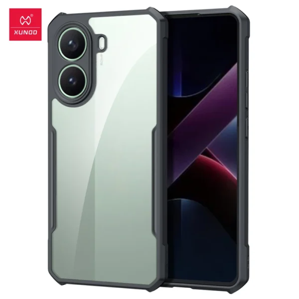 Xundd Telefon Fall Für POCO X7 Pro 5G Für POCO X7 Airbag Anti-drop Shell, PC + TPU Zurück Ultra Transparente Abdeckung Für POCO X7 Pro