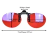 Clip-on-Sonnenbrille, blaues Licht blockierende orangefarbene Linse, Fahrclips, polarisierte Sonnenbrille, rote Clip-on-Brille, polarisierter Clip-on 3