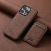 SUTENI Brieftasche Telefon Fall Karte Halter Leder Magnetische Tasche Abdeckung Für Drahtlose Aufladen Für iPhone 12 13 14 16 ProMax 15Plus