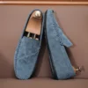 Mode Wildleder Männer Casual Schuhe Männlichen Faul Schuhe Atmungsaktive Komfort Slip-on Herren Fahren Schuhe Luxus Marke Faulenzer mokassins 3