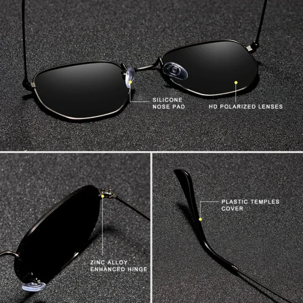 KINGSEVEN Marke Reflektierende Sonnenbrille Männer Hexagon Retro sonnenbrille Freizeit Gläser Oculos Gafas De Sol Shades 3
