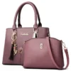 2 Stück/Set Damenhandtasche, exquisiter Anhänger, PU-Umhängetasche für Damen 3