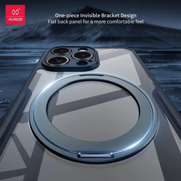 XUNDD Für iPhone 16 Pro Max Magnetische Halter Fall Für iPhone 15 14 13 Pro Max 16 Plus Airbag Stoßfest Kamera schutzhülle 5